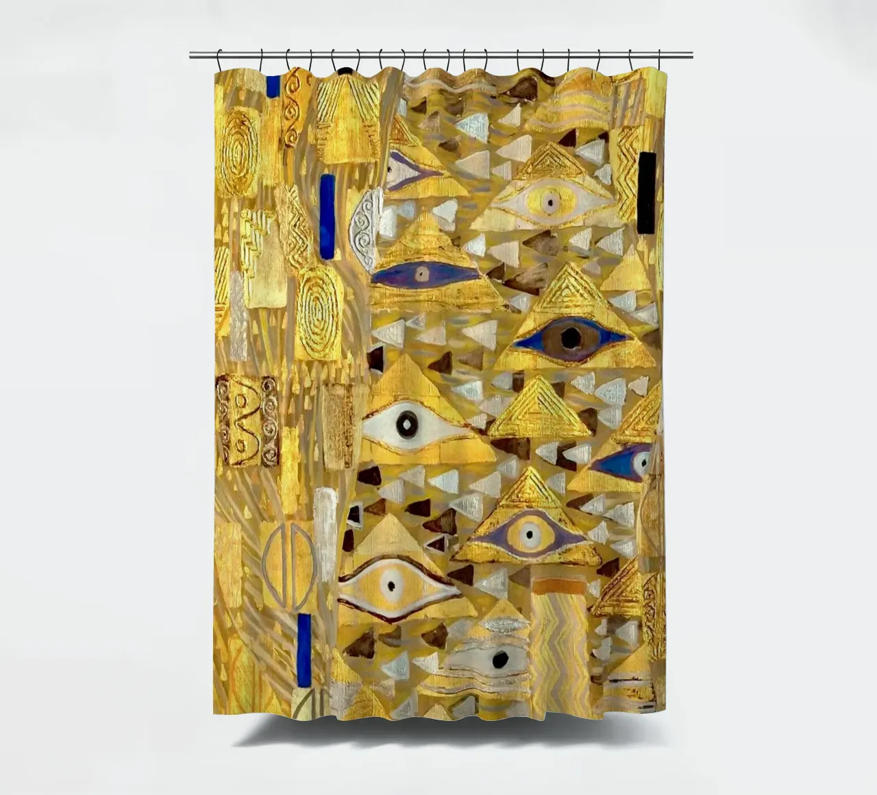 "Adele Bloch-Bauer I" di Klimt (particolare) - Secolo d'oro, Eye Sym tenda da doccia da ClubArt