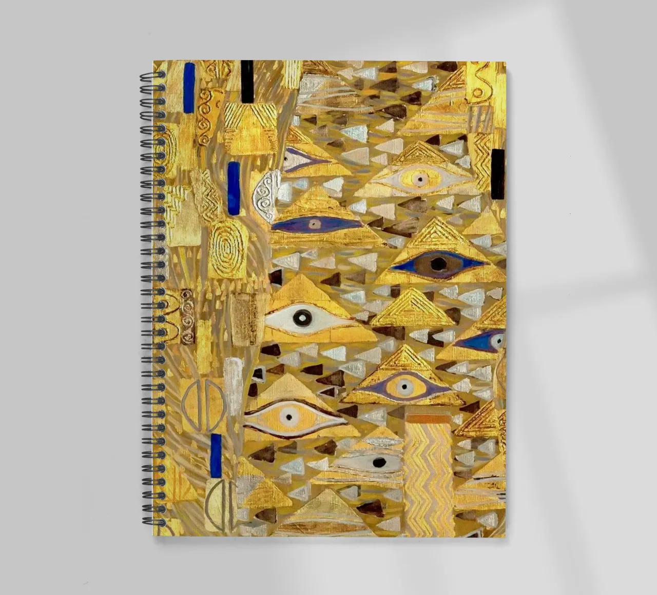 "Adele Bloch-Bauer I" di Klimt (particolare) - Secolo d'oro, Eye Sym diario ad anelli da ClubArt