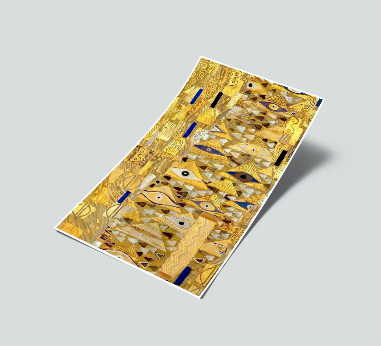 "Adele Bloch-Bauer I" di Klimt (particolare) - Secolo d'oro, Eye Sym foglio adesivo da ClubArt