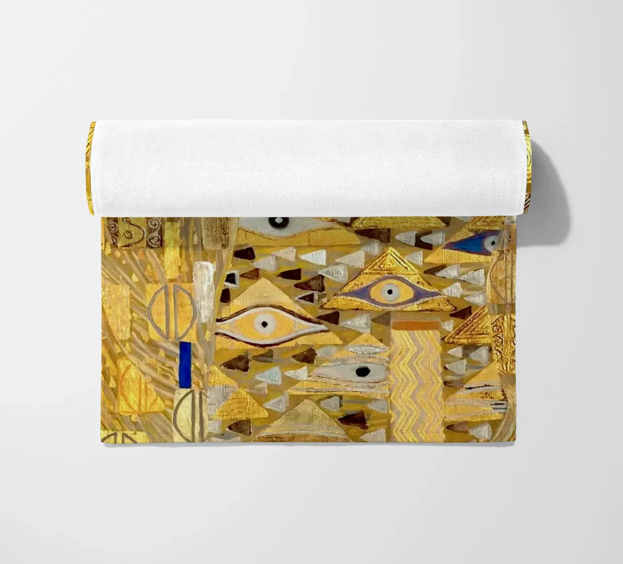 "Adele Bloch-Bauer I" di Klimt (particolare) - Secolo d'oro, Eye Sym telo mare da ClubArt