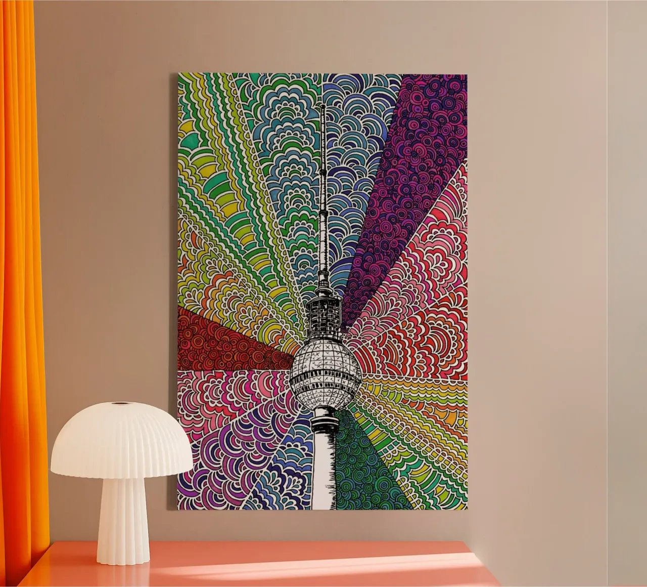 Berlin, Bursting With Color tela da KP Design