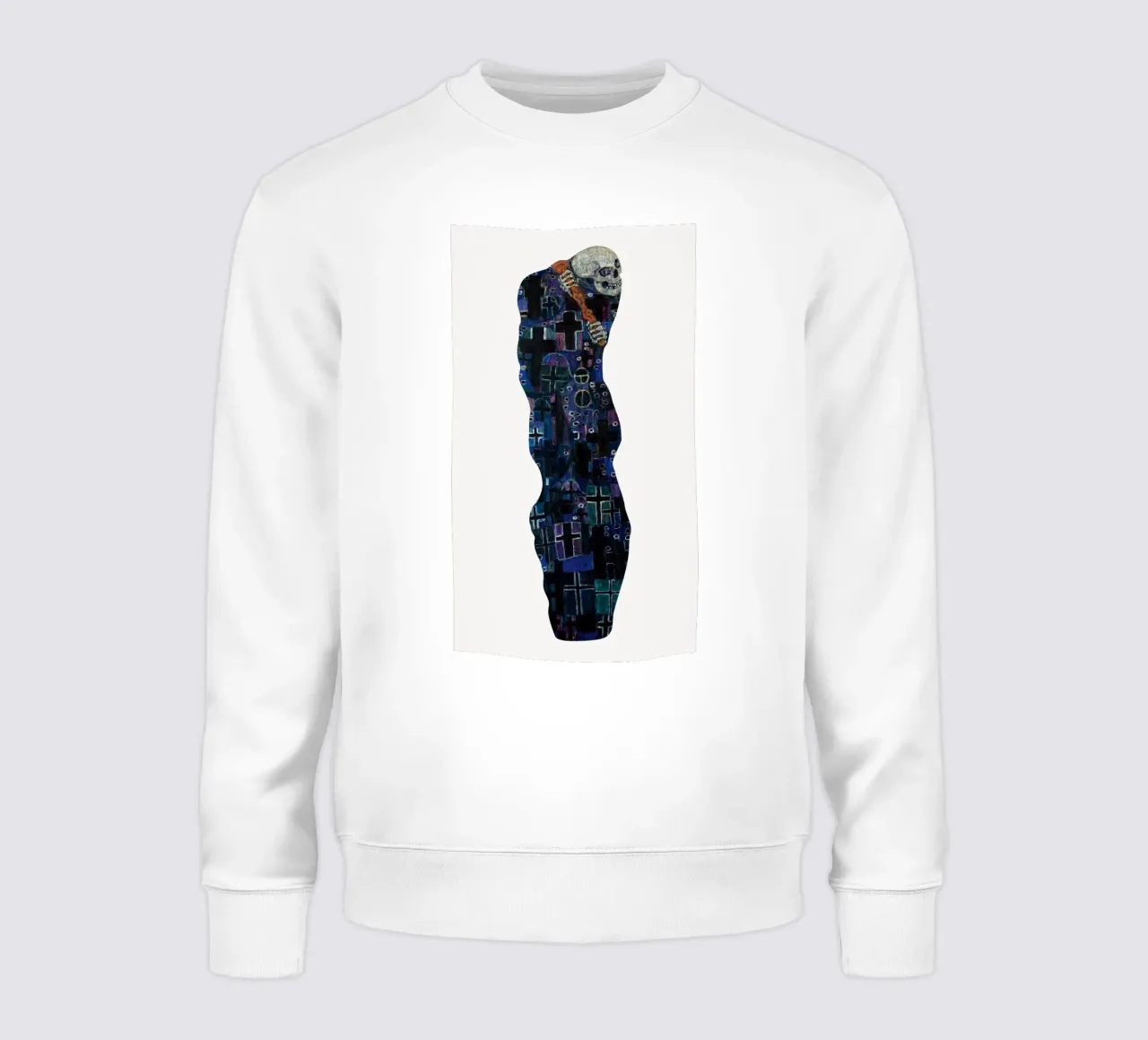 "Morte e vita" (Morte) di Klimt - Simbolismo, macabro, espe felpa da ClubArt