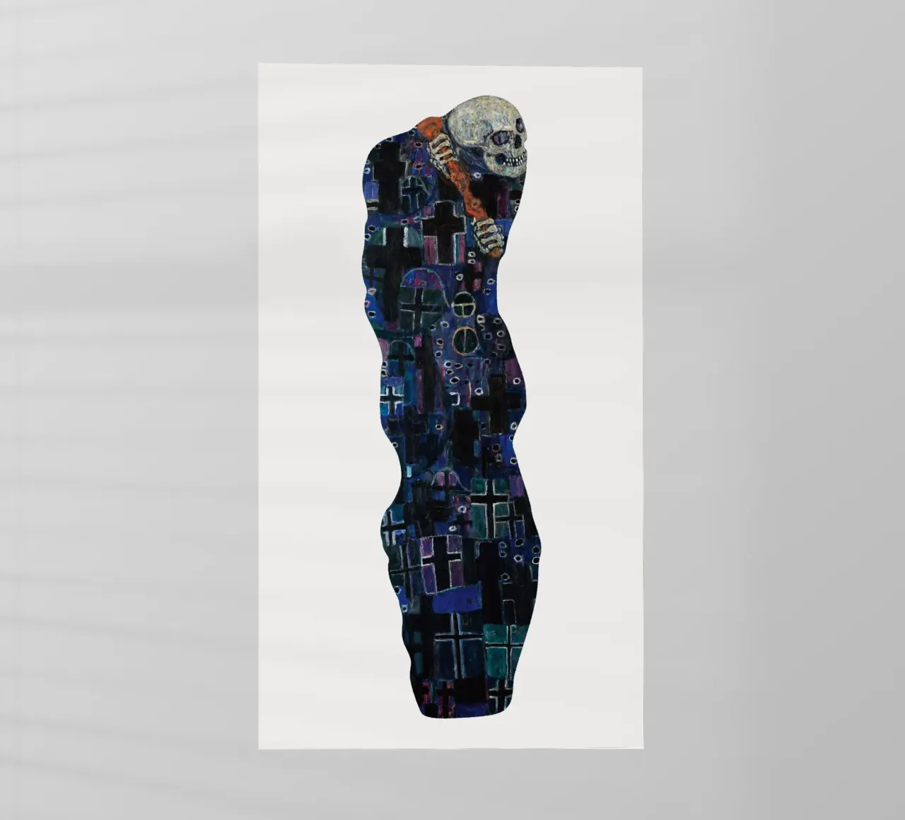 "Morte e vita" (Morte) di Klimt - Simbolismo, macabro, espe pellicola backlit da ClubArt