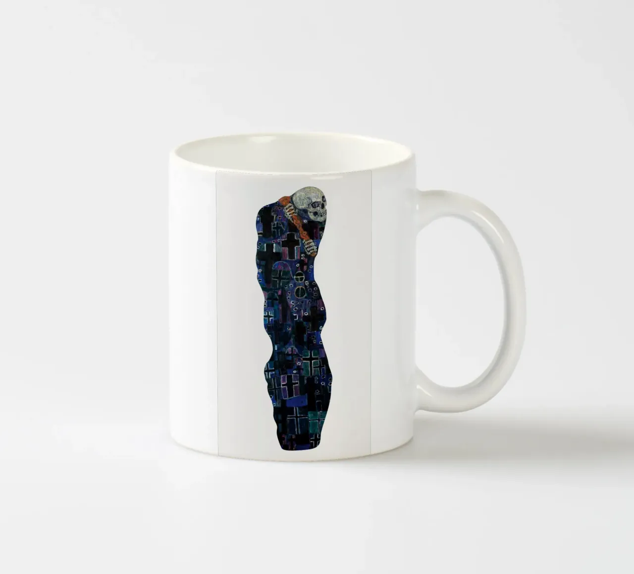 "Morte e vita" (Morte) di Klimt - Simbolismo, macabro, espe tazza in ceramica da ClubArt