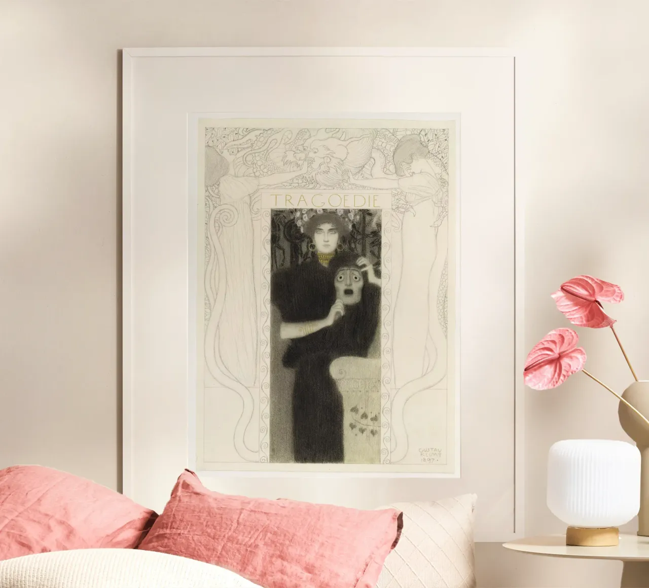 La "Tragedia" di Klimt - Simbolismo, allegoria, dramma Art Nouveau poster da ClubArt