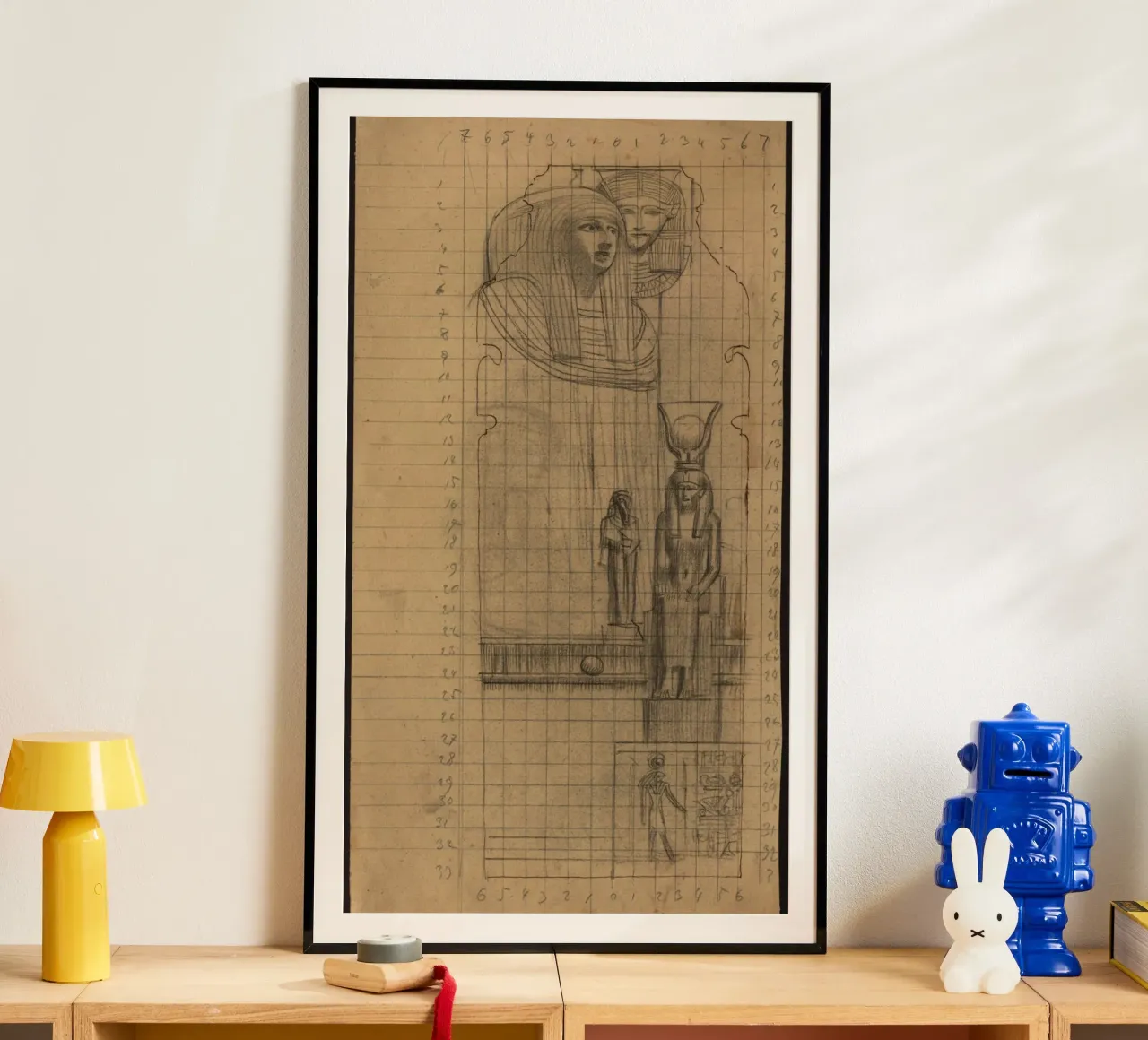 Lo "Studio d'arte egizia" di Klimt - Classico, Disegno, Antico W poster da ClubArt