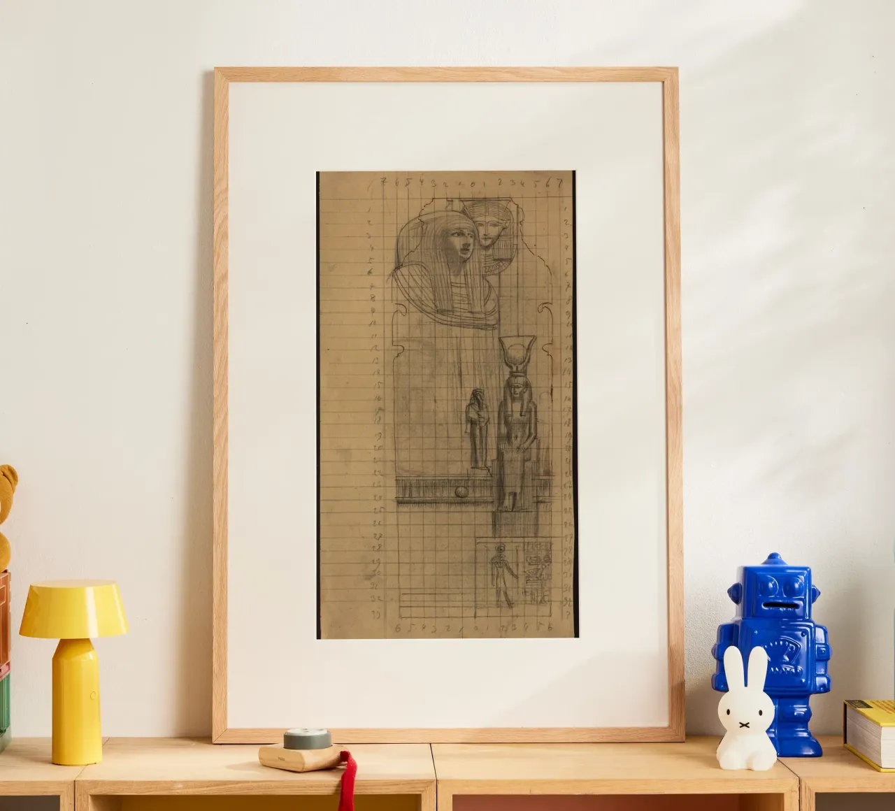 Lo "Studio d'arte egizia" di Klimt - Classico, Disegno, Antico W poster da ClubArt