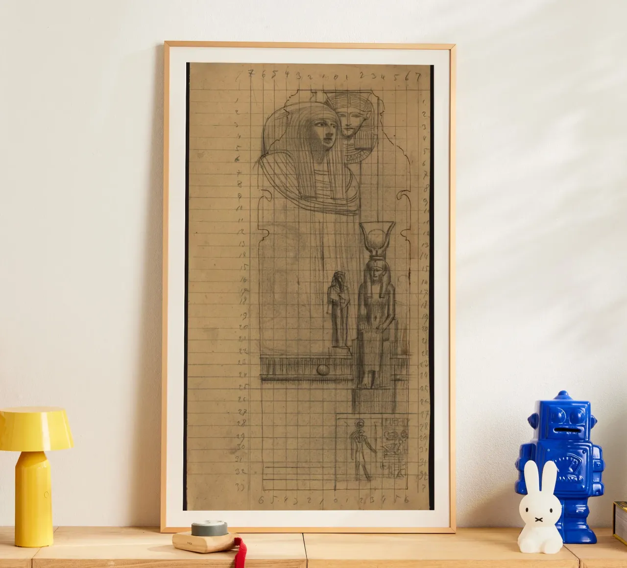 Lo "Studio d'arte egizia" di Klimt - Classico, Disegno, Antico W poster da ClubArt