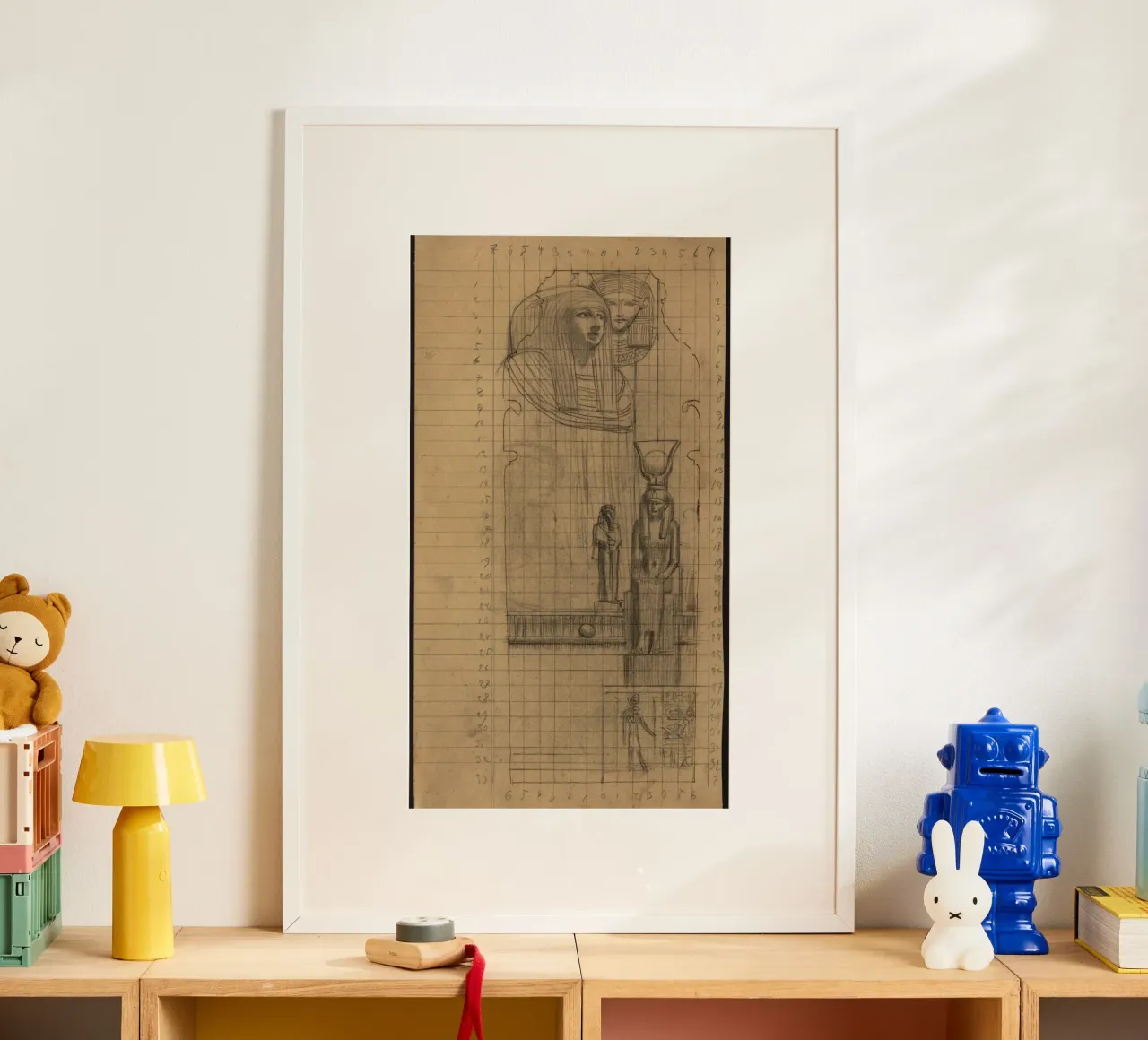 Lo "Studio d'arte egizia" di Klimt - Classico, Disegno, Antico W poster da ClubArt