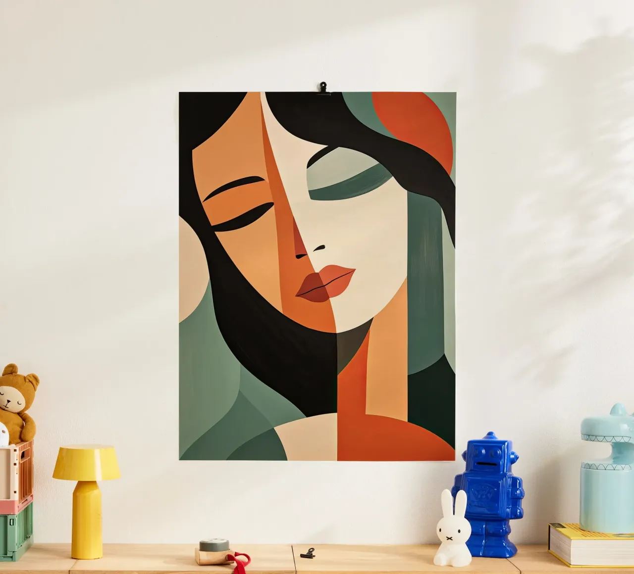 Abstract female face hahnemühle by Imagine