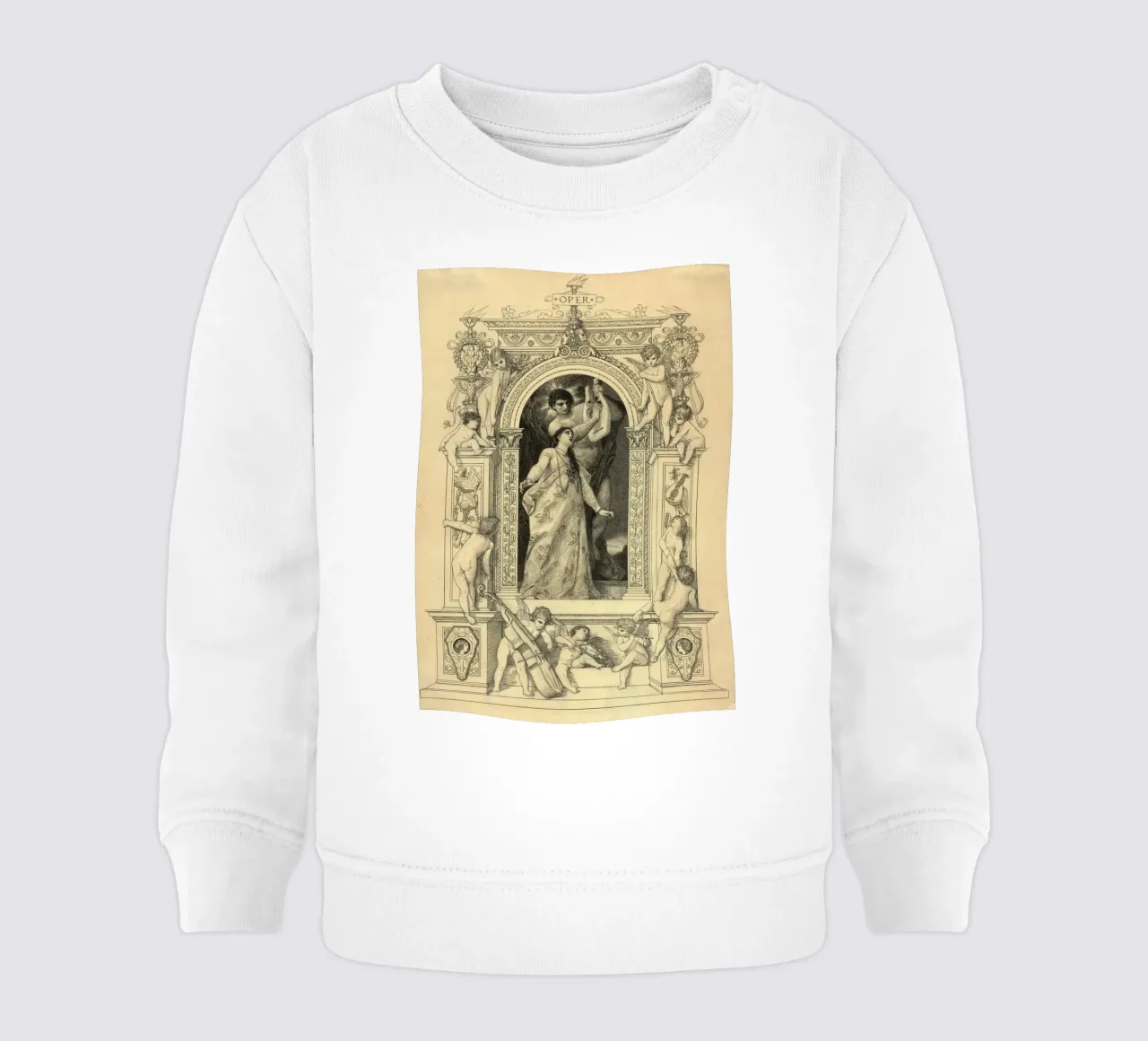 L'"Opera" di Klimt: allegoria, stile rinascimentale, stile del primo maestro. felpa neonato da ClubArt