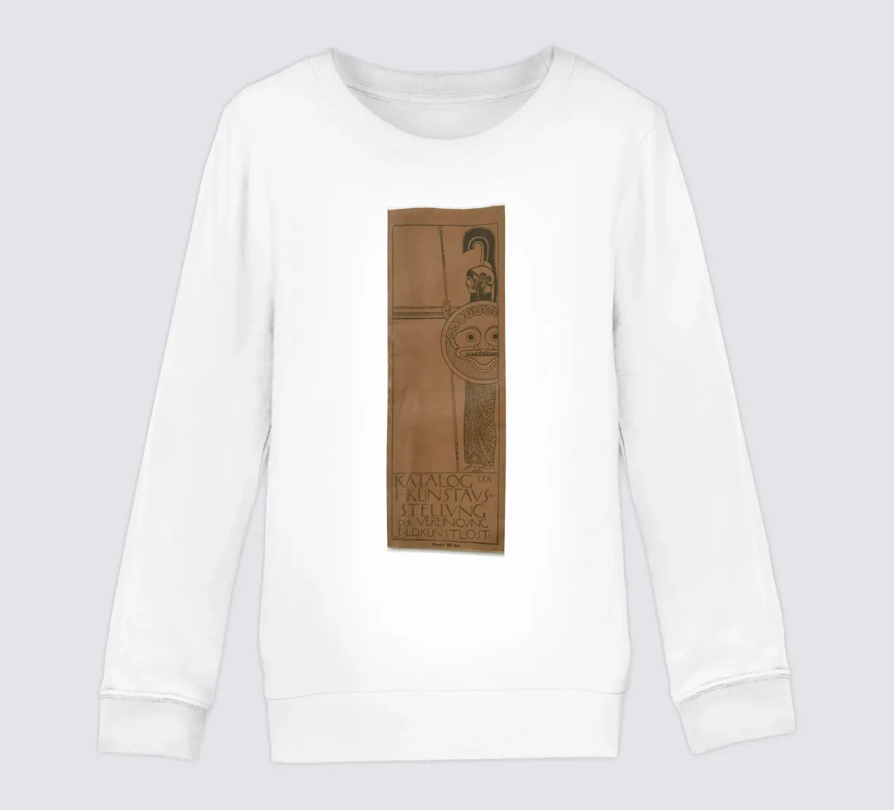 Manifesto della Prima Secessione di Klimt - Art Nouveau, Design grafico, felpa bambino da ClubArt