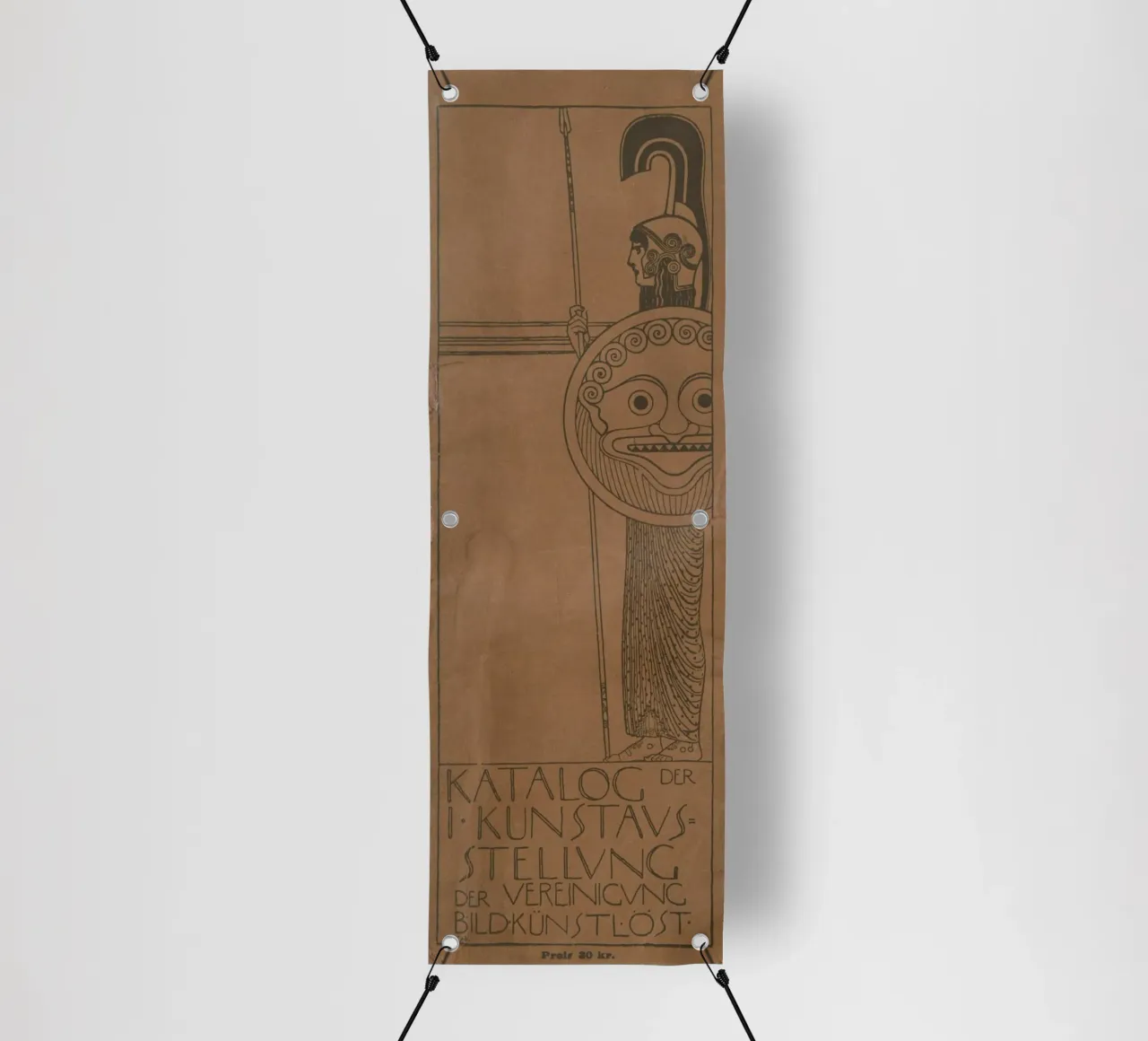 Manifesto della Prima Secessione di Klimt - Art Nouveau, Design grafico, telo in pvc da ClubArt