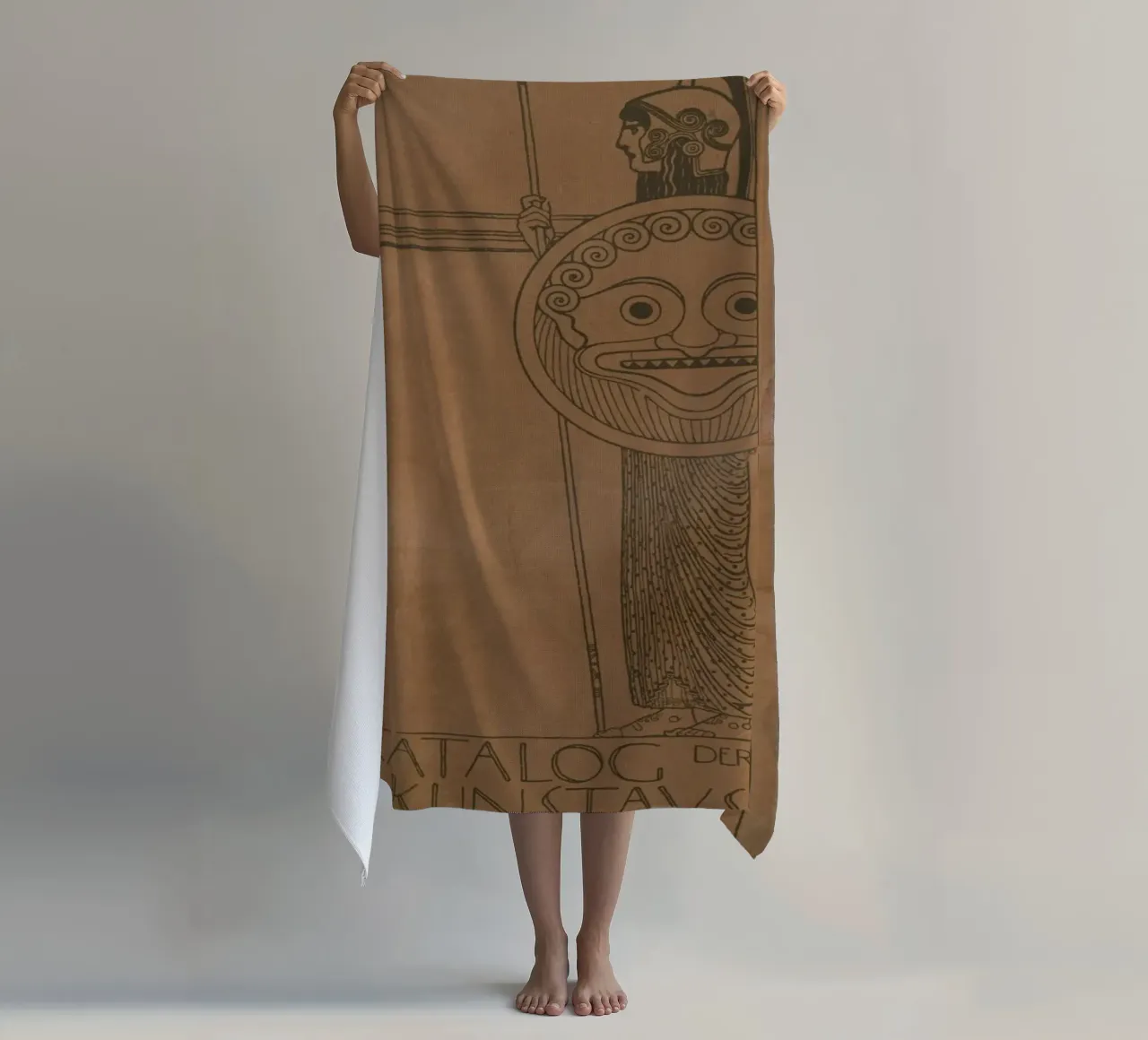 Manifesto della Prima Secessione di Klimt - Art Nouveau, Design grafico, telo mare da ClubArt