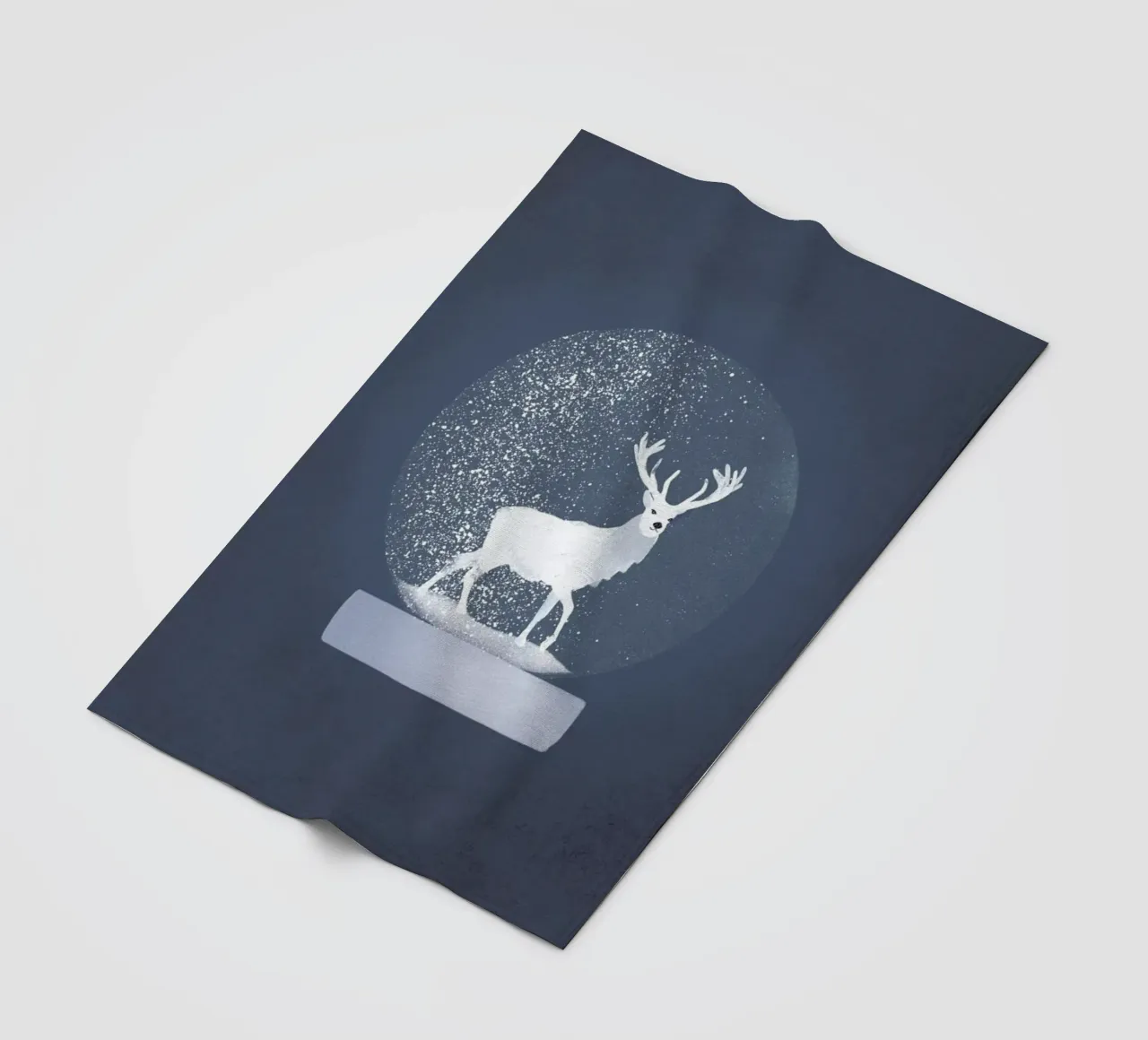 Snowglobe Deer coperta in pile da Goed Blauw