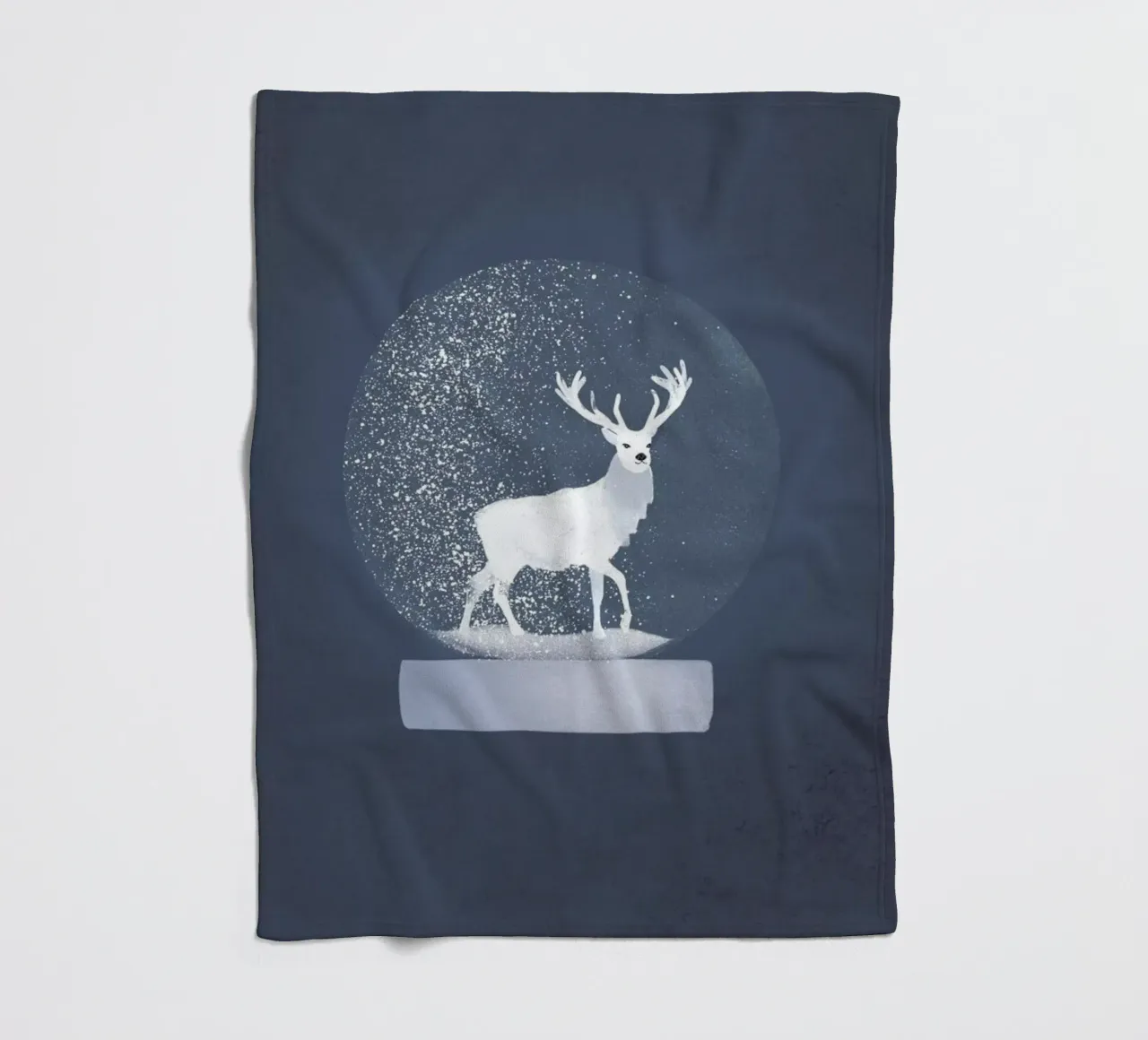 Snowglobe Deer coperta in pile da Goed Blauw