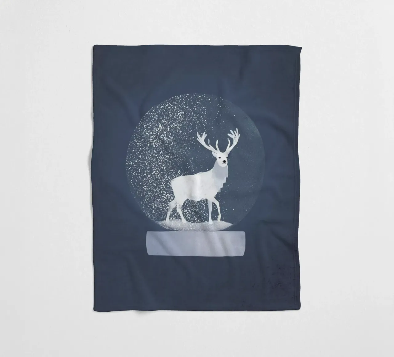 Snowglobe Deer coperta in pile da Goed Blauw