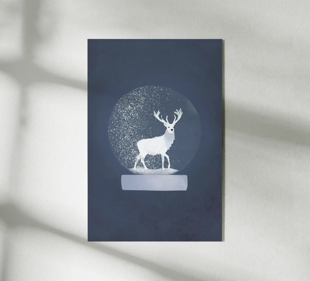 Snowglobe Deer plexiglass da Goed Blauw