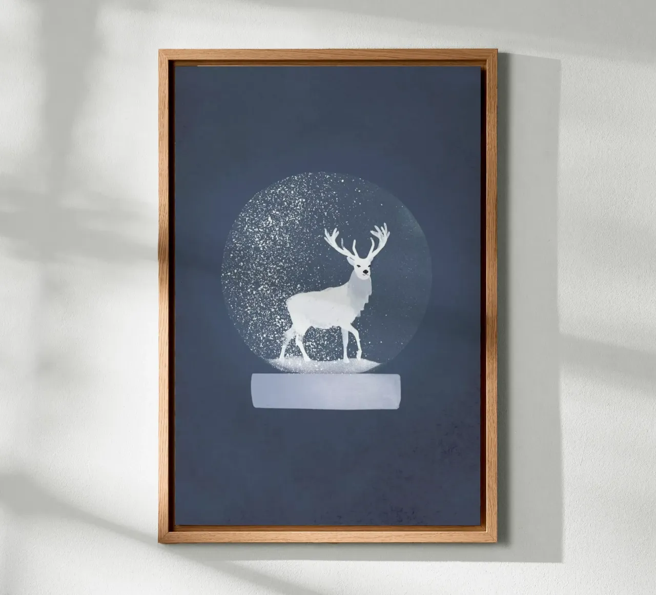 Snowglobe Deer alluminio dibond da Goed Blauw