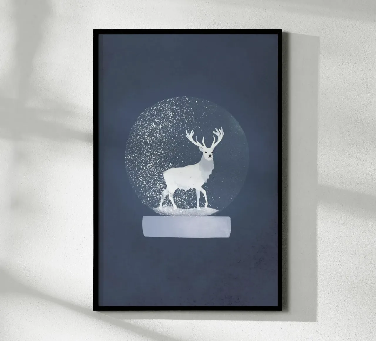 Snowglobe Deer poster da Goed Blauw