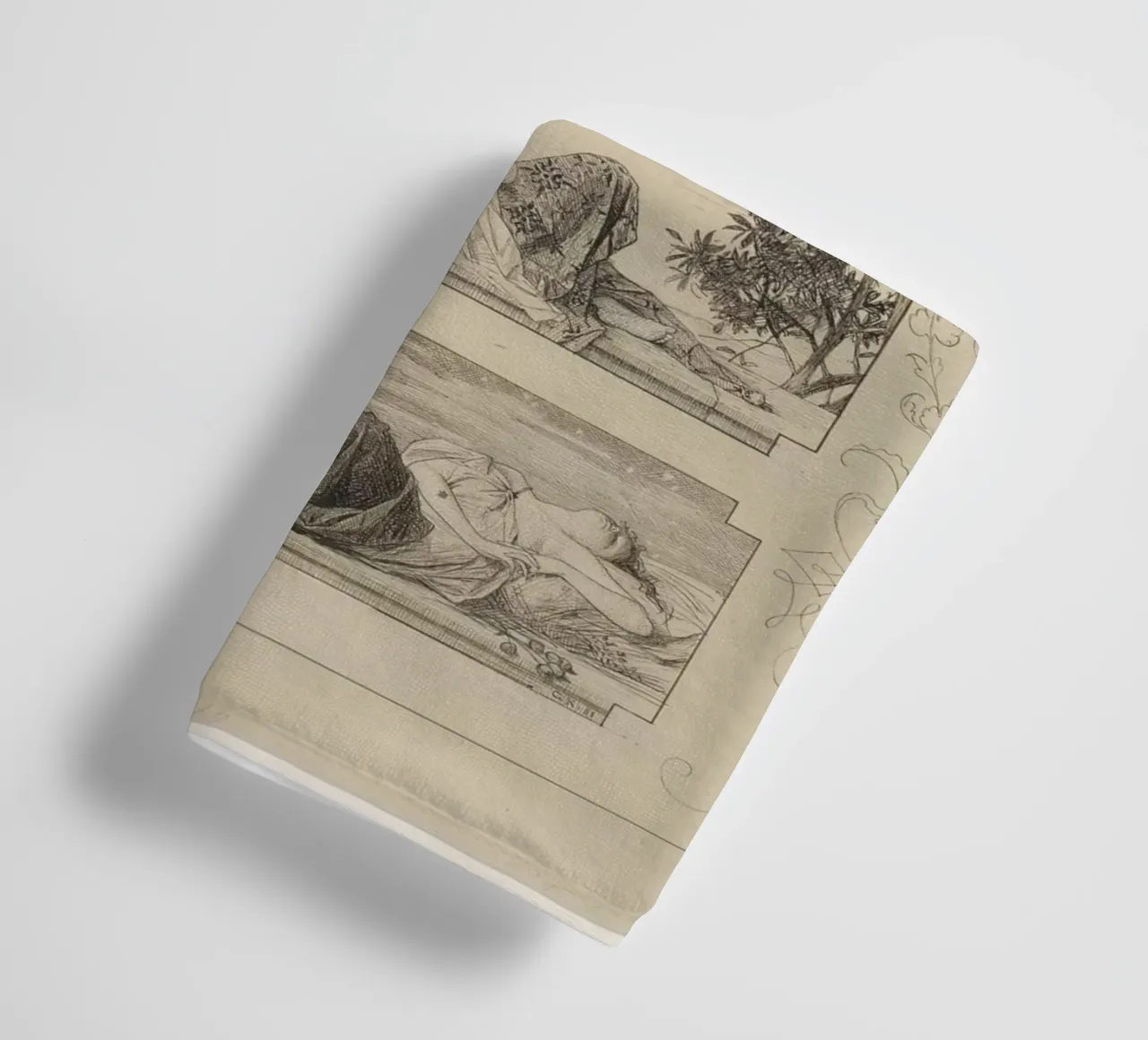 Klimt's "Four Times of Day" - Allegory, Early Work, Classica towel by ClubArt