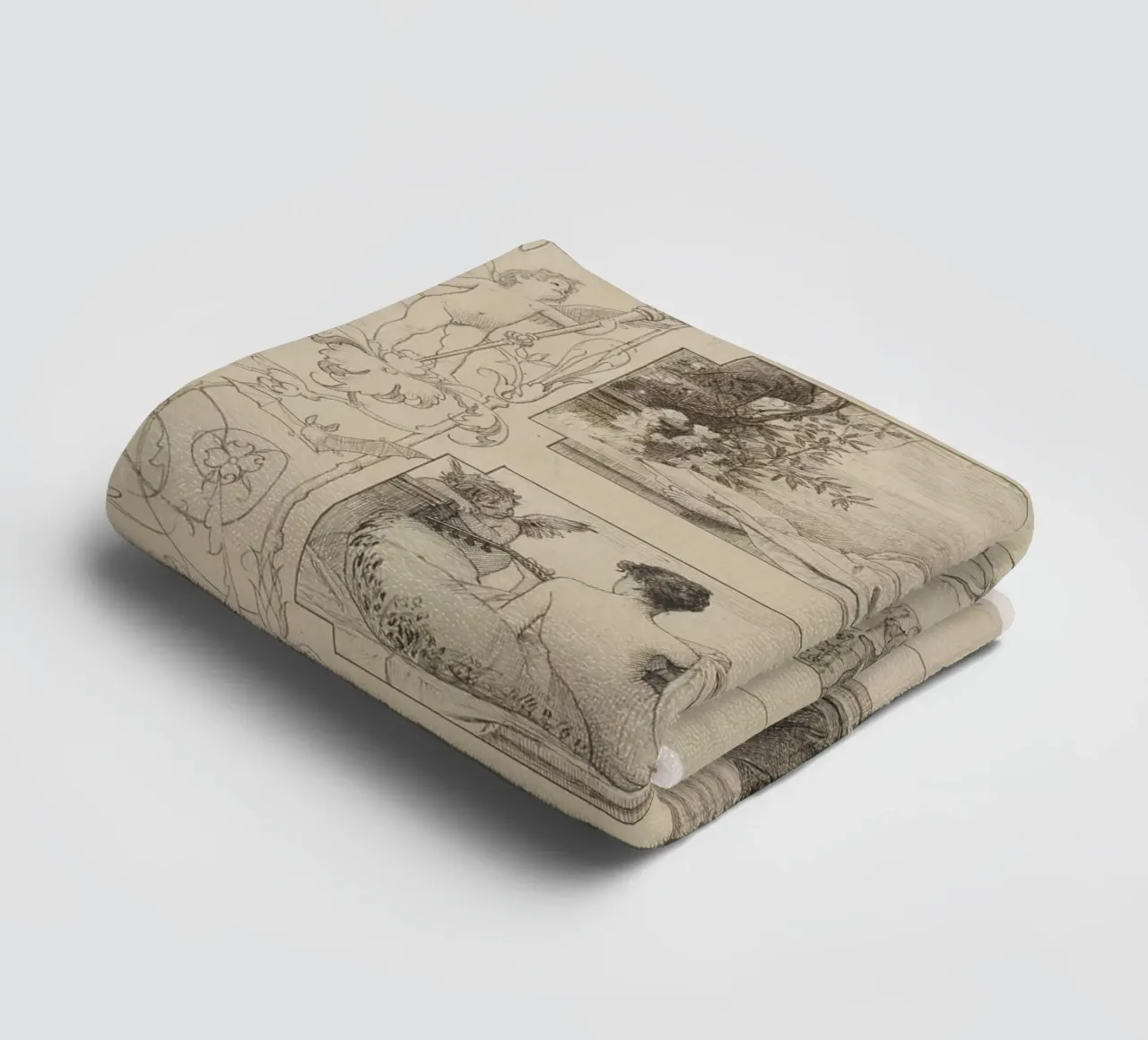 Klimt's "Four Times of Day" - Allegory, Early Work, Classica towel by ClubArt