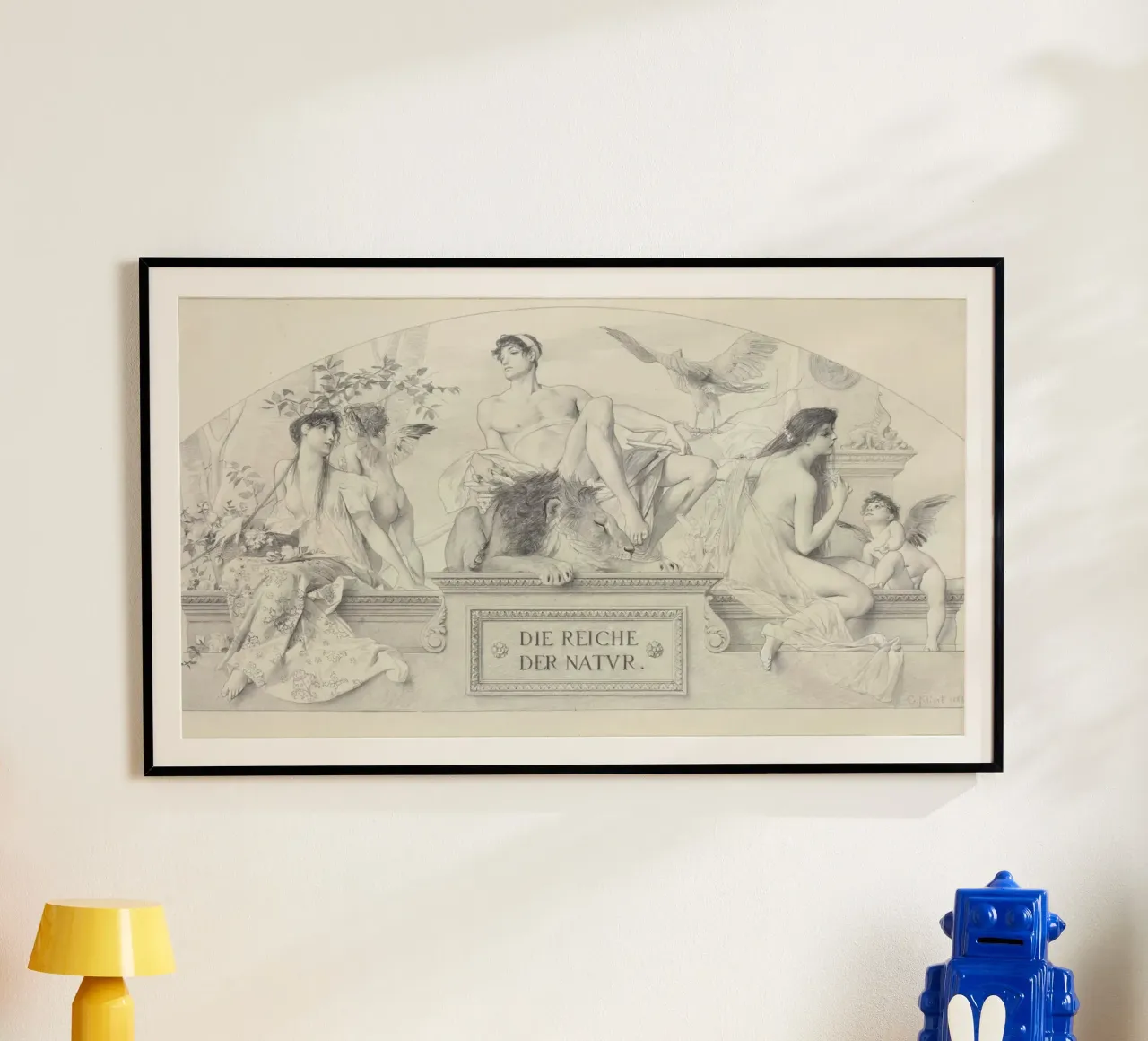 Il "Regno della Natura" di Klimt - Allegoria, classicità, mitologia poster con telaio in plastica da ClubArt
