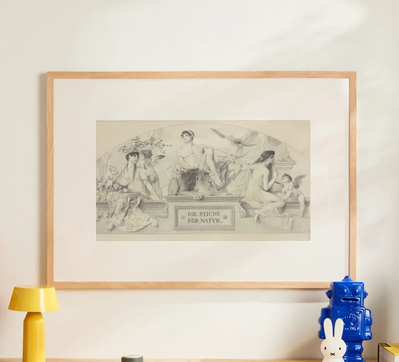 Il "Regno della Natura" di Klimt - Allegoria, classicità, mitologia poster con telaio in plastica da ClubArt