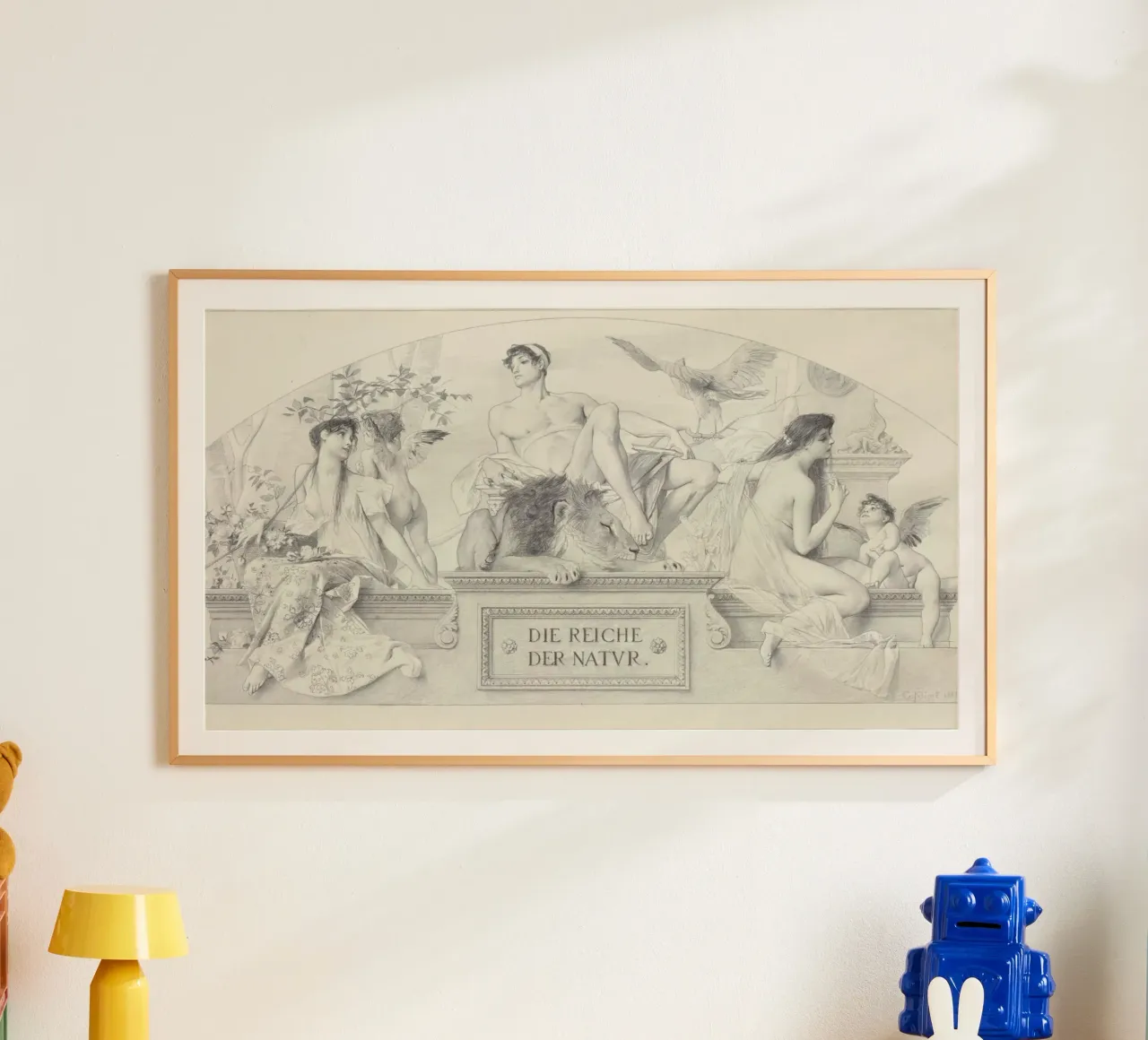 Il "Regno della Natura" di Klimt - Allegoria, classicità, mitologia poster con telaio in plastica da ClubArt