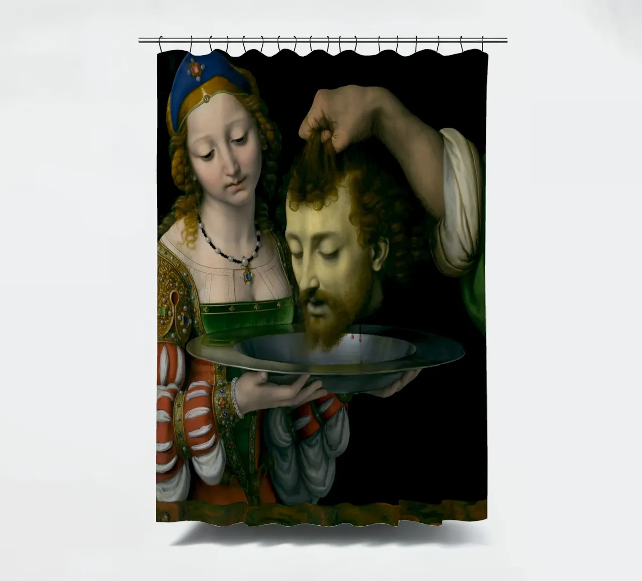 Solaris "Salome mit dem Haupt Johannes des Täufers" - Renaissance Duschvorhang von ClubArt