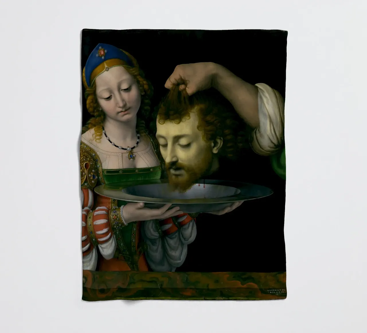 Solaris "Salome mit dem Haupt Johannes des Täufers" - Renaissance Fleecedecke von ClubArt