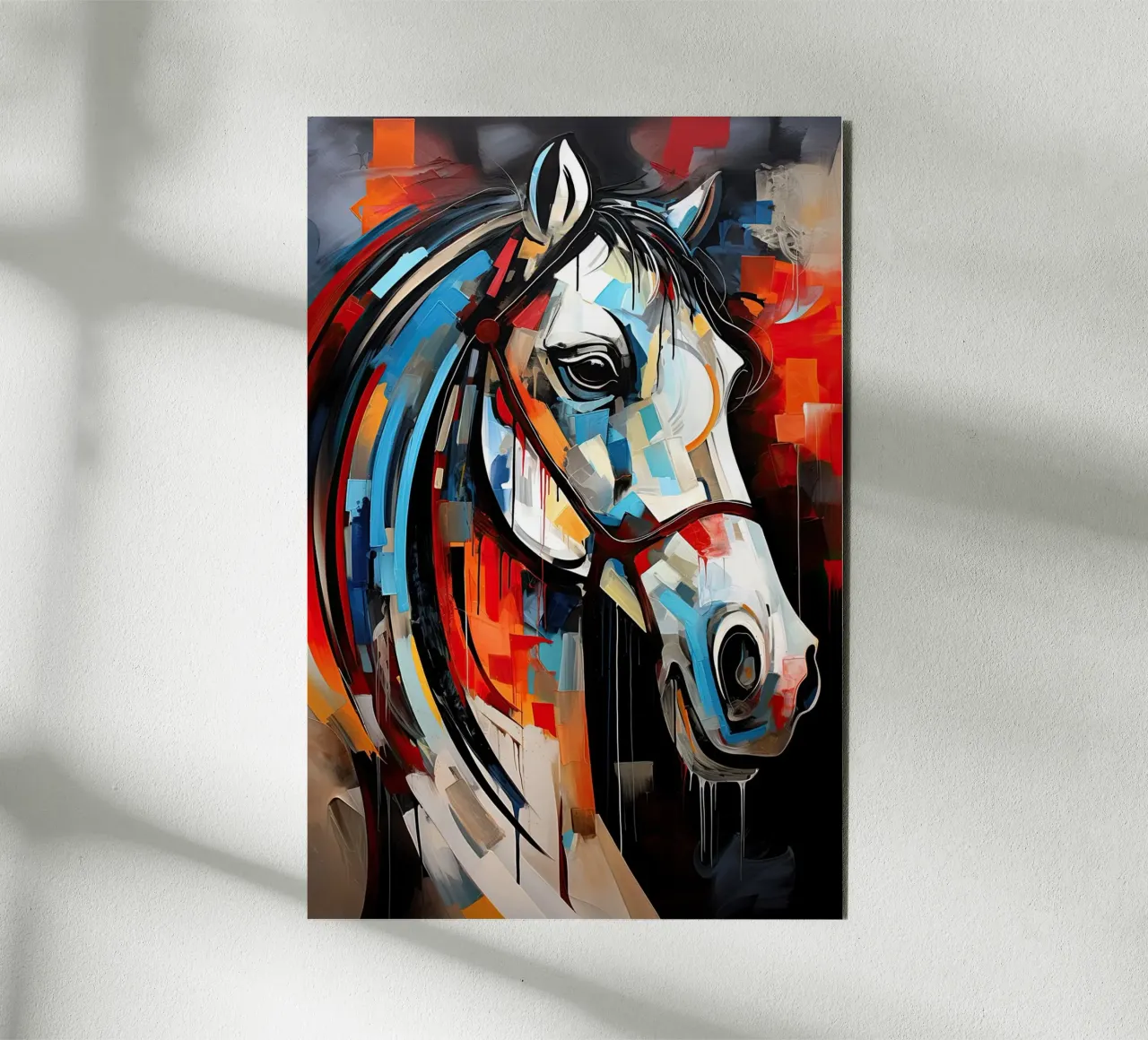 Paard abstract alu-dibond by Imagine