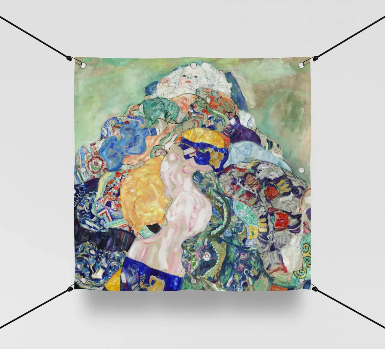 Il "Bambino (culla)" di Klimt - Simbolismo, figurazione, espressioni telo in pvc da ClubArt