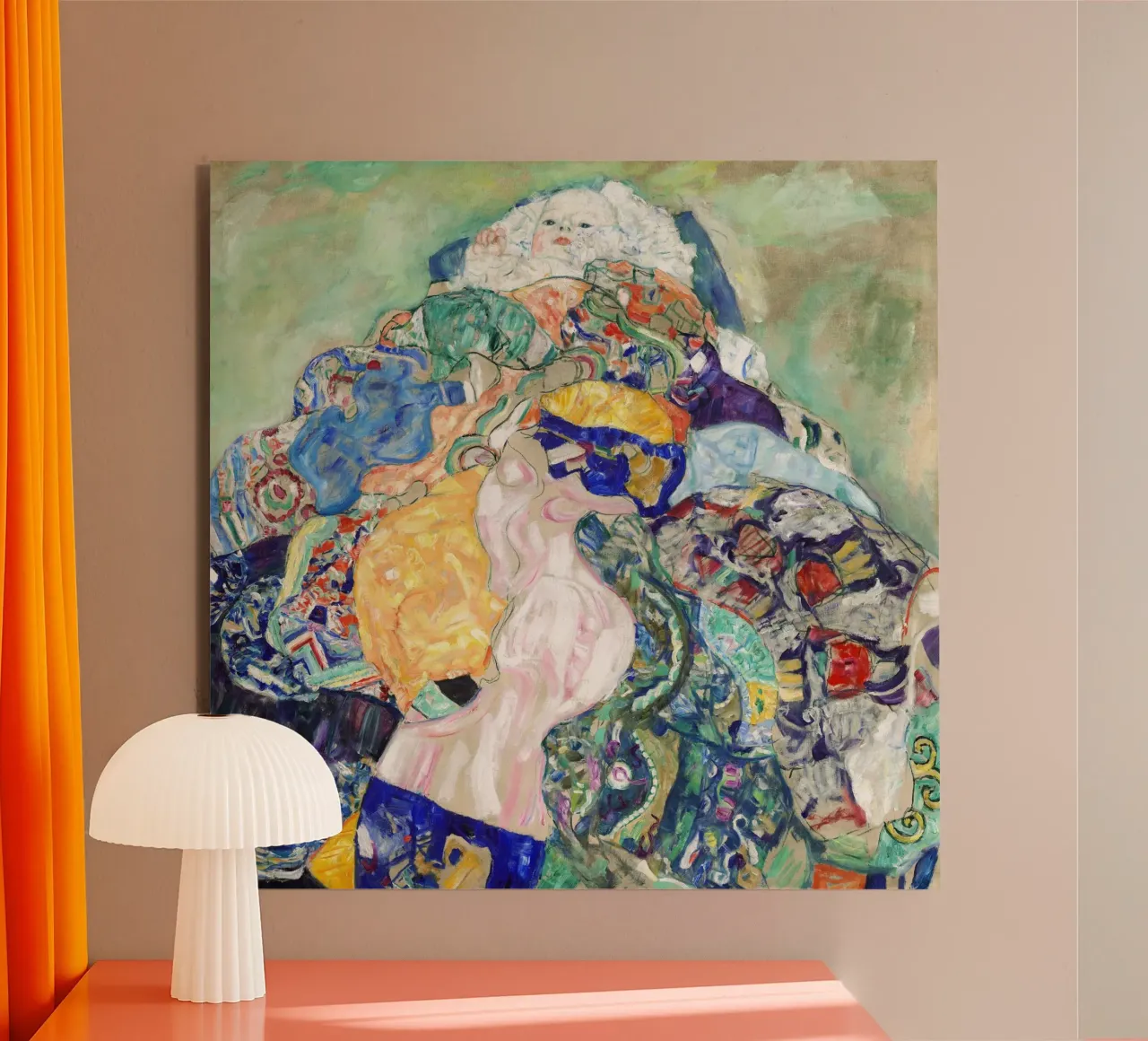 Il "Bambino (culla)" di Klimt - Simbolismo, figurazione, espressioni pannello forex da ClubArt