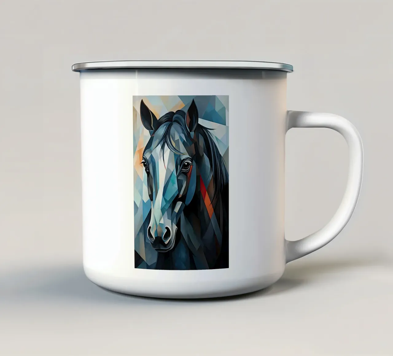 Resumen de Paard taza de esmalte de Imagine