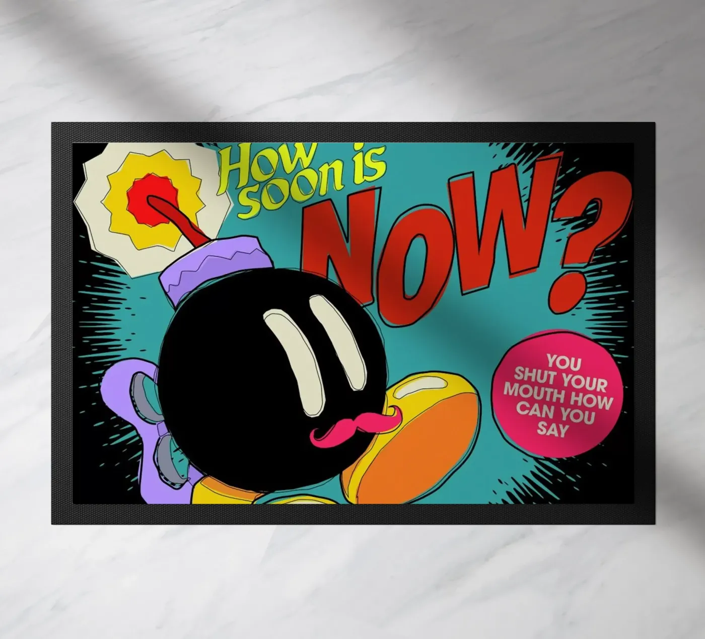 How Soon doormat by Butcher Billy