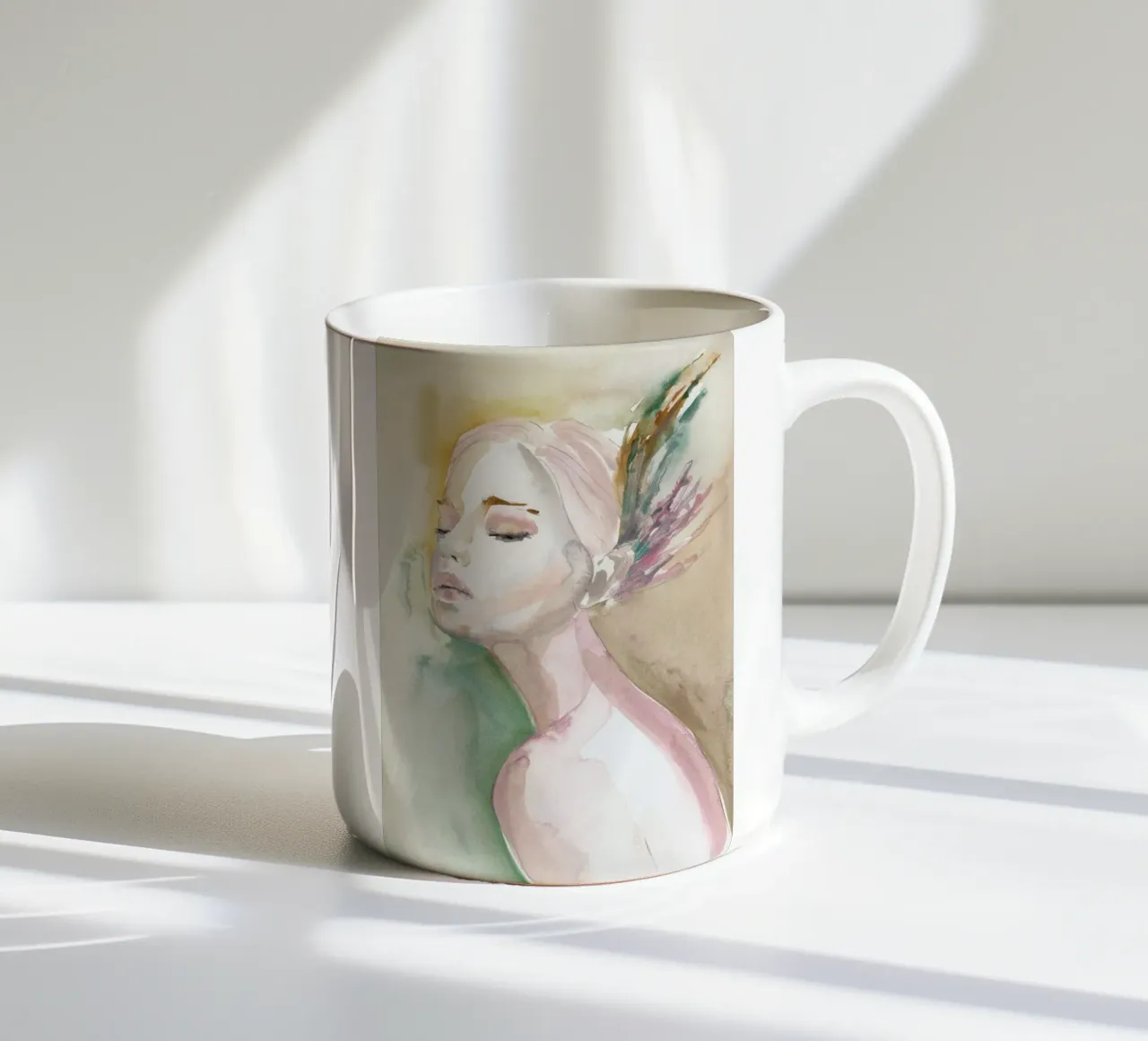 She Who Whispers tazza in ceramica da Victoria Verbaan