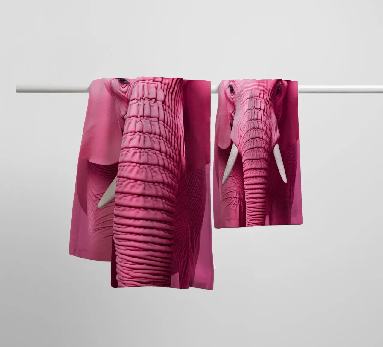 Elephant pink towel by Imagine