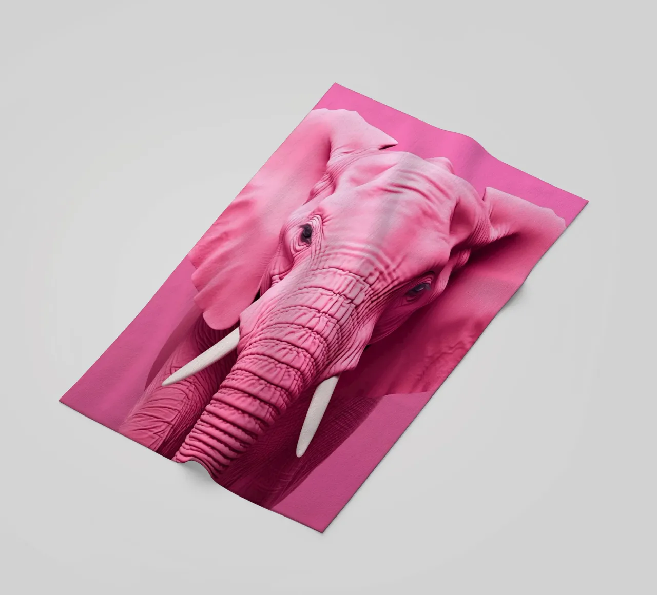 Rosa elefante telo mare da Imagine