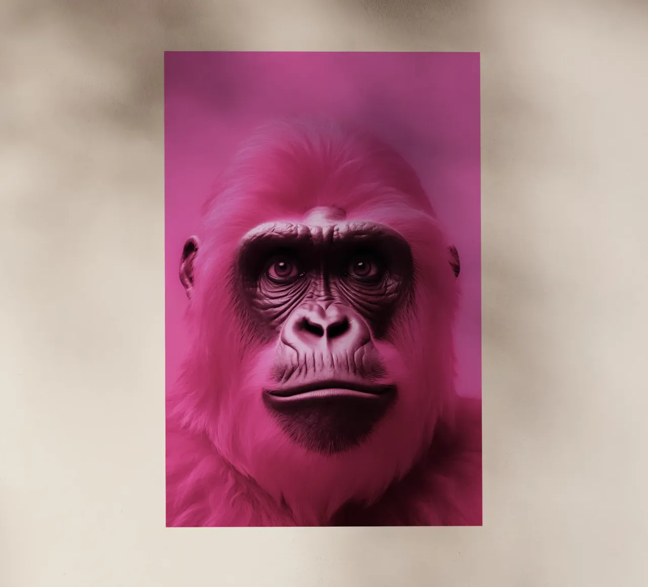 Rosa gorilla pellicola backlit da Imagine