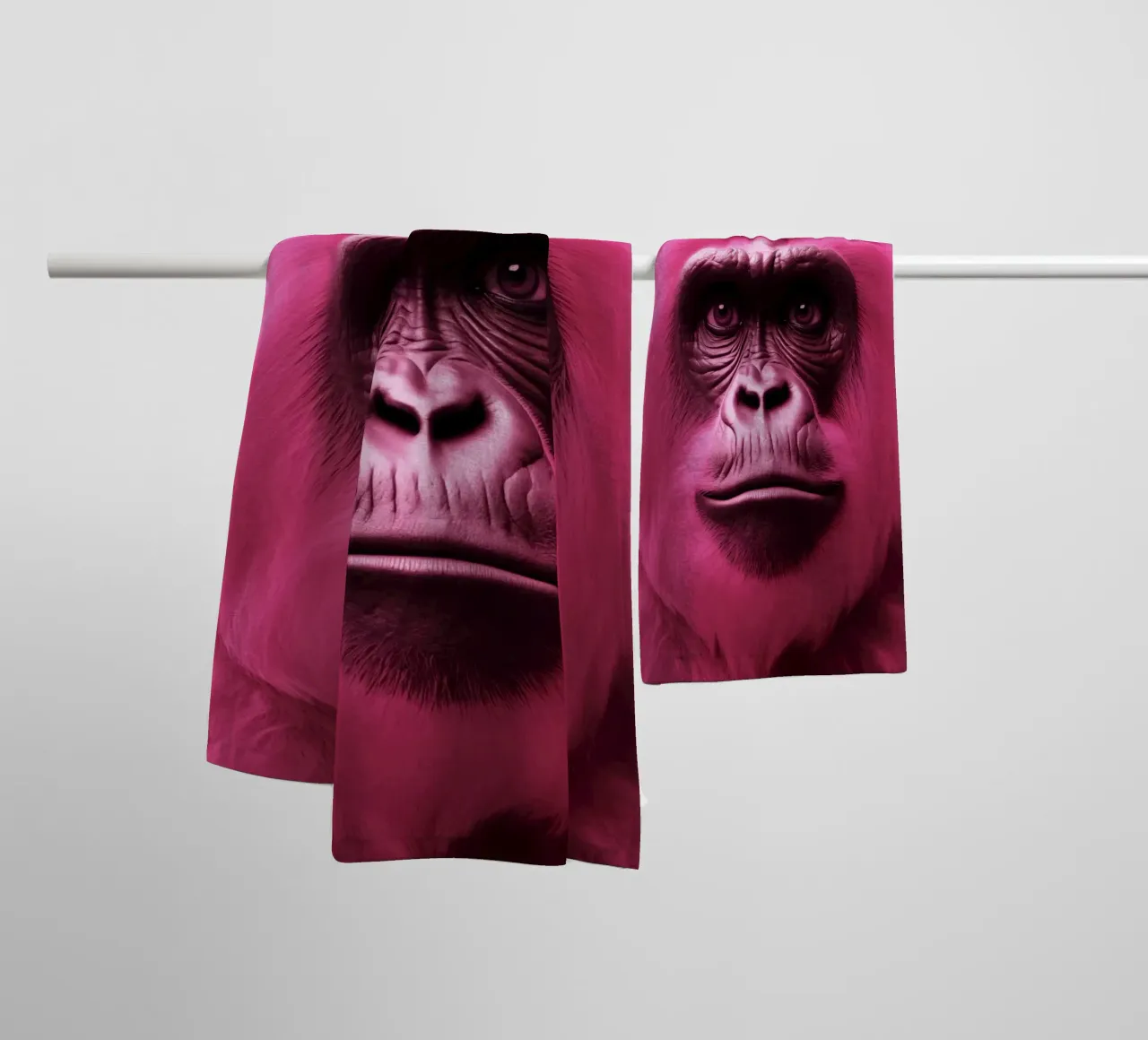 Rosa gorilla asciugamano da bagno da Imagine