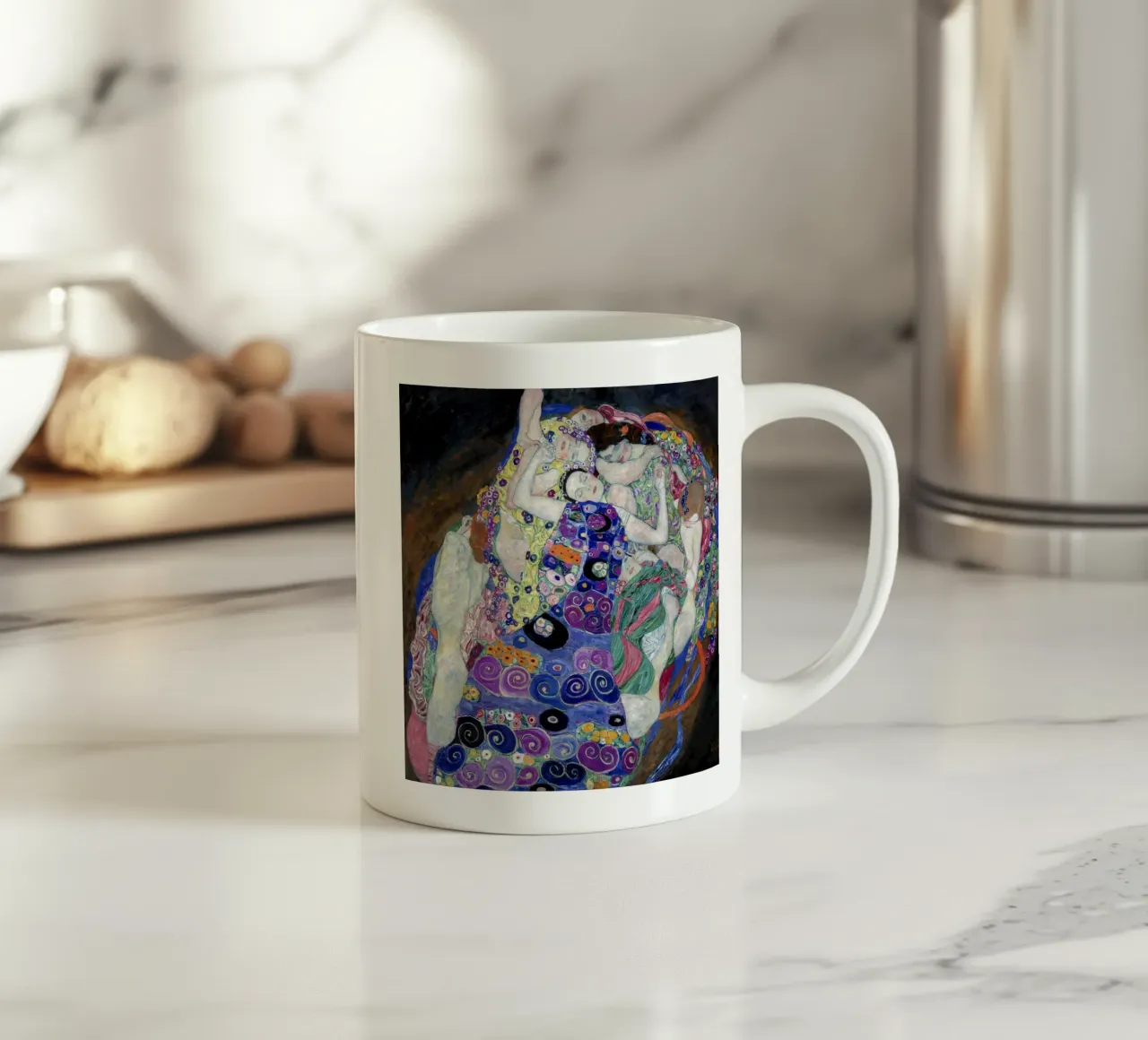 La fanciulla di Klimt - Simbolismo, espressionismo, vibrazione femminile tazza in ceramica da ClubArt