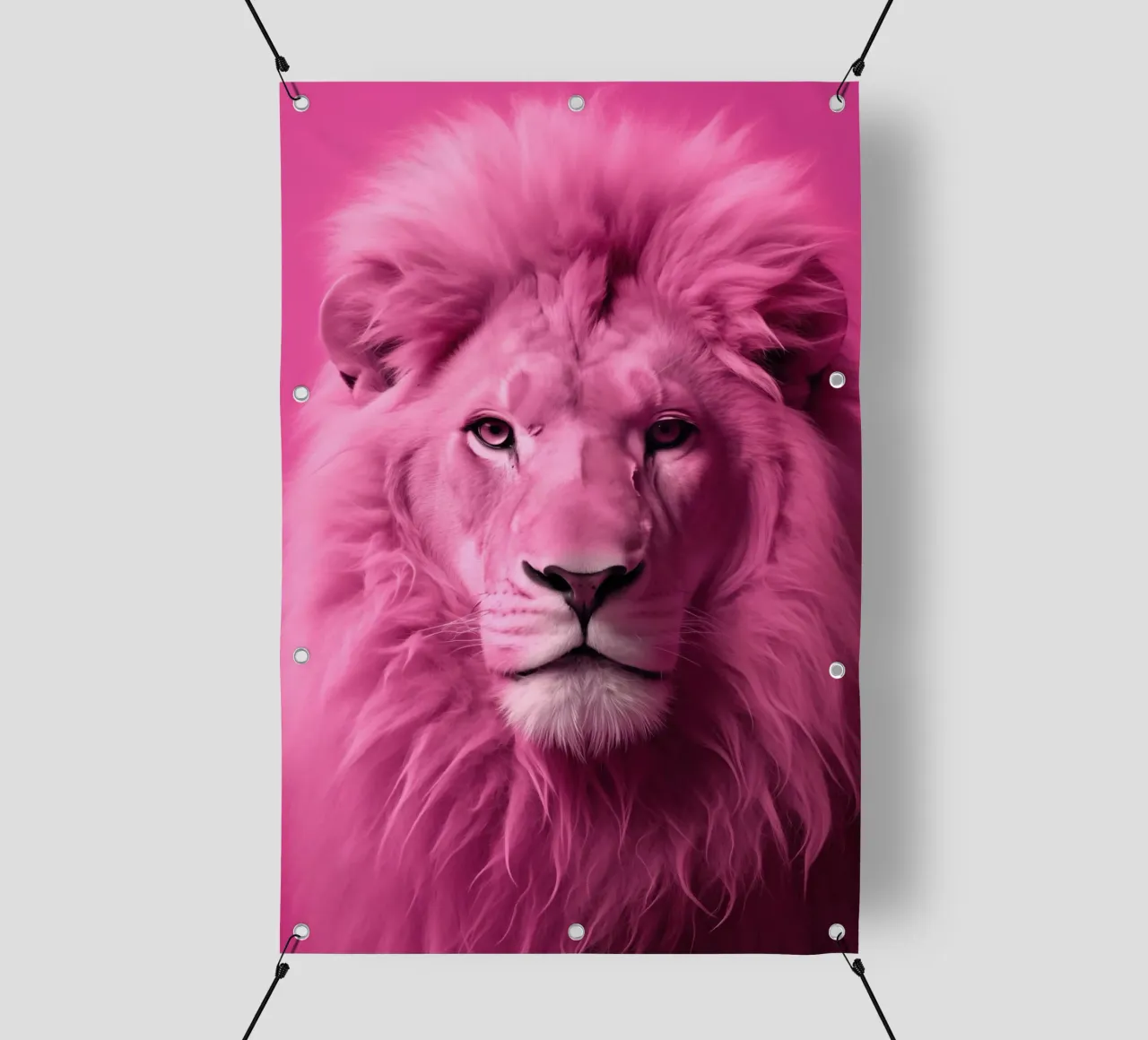 Leone rosa telo in pvc da Imagine