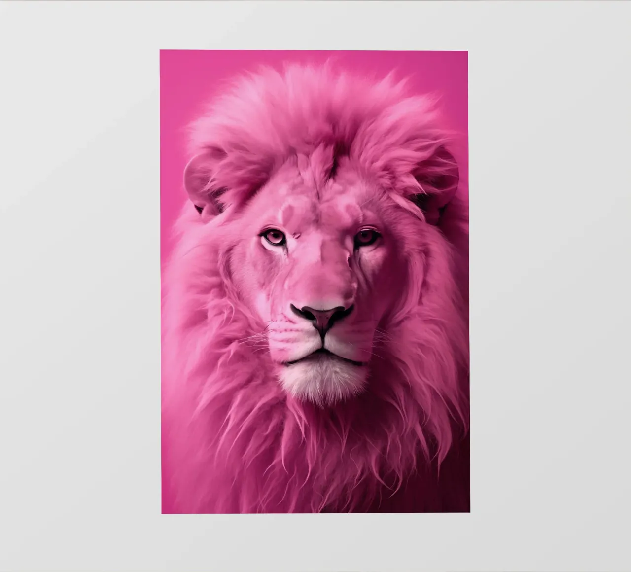 Leone rosa telo in pvc da Imagine