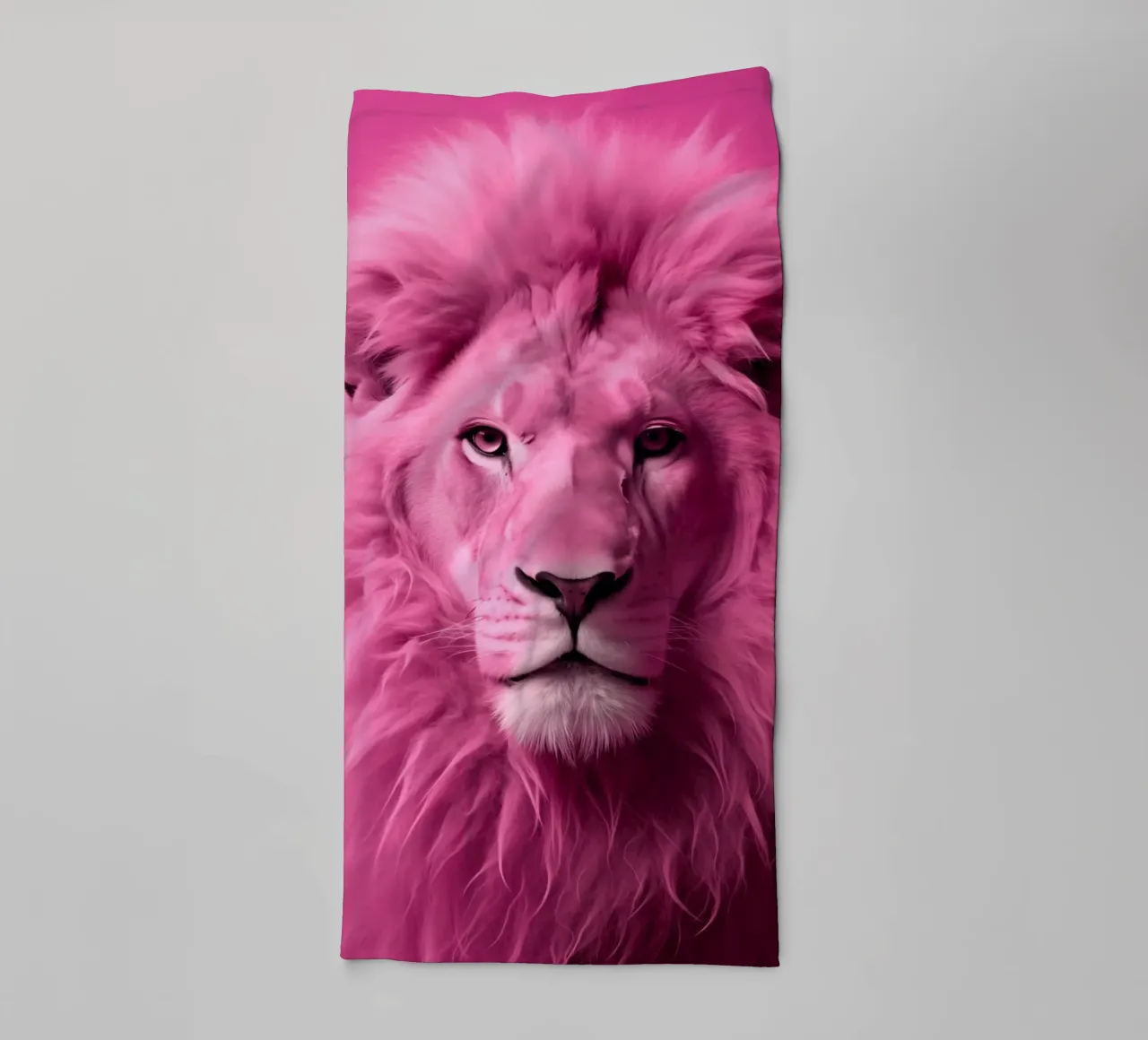 Leone rosa asciugamano da bagno da Imagine