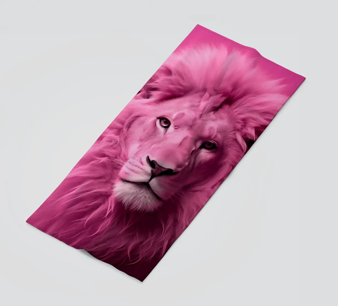 Leone rosa telo mare da Imagine