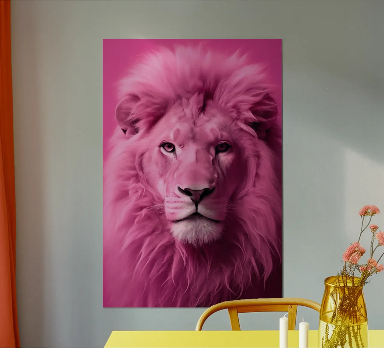 Löwe rosa Hahnemühle von Imagine