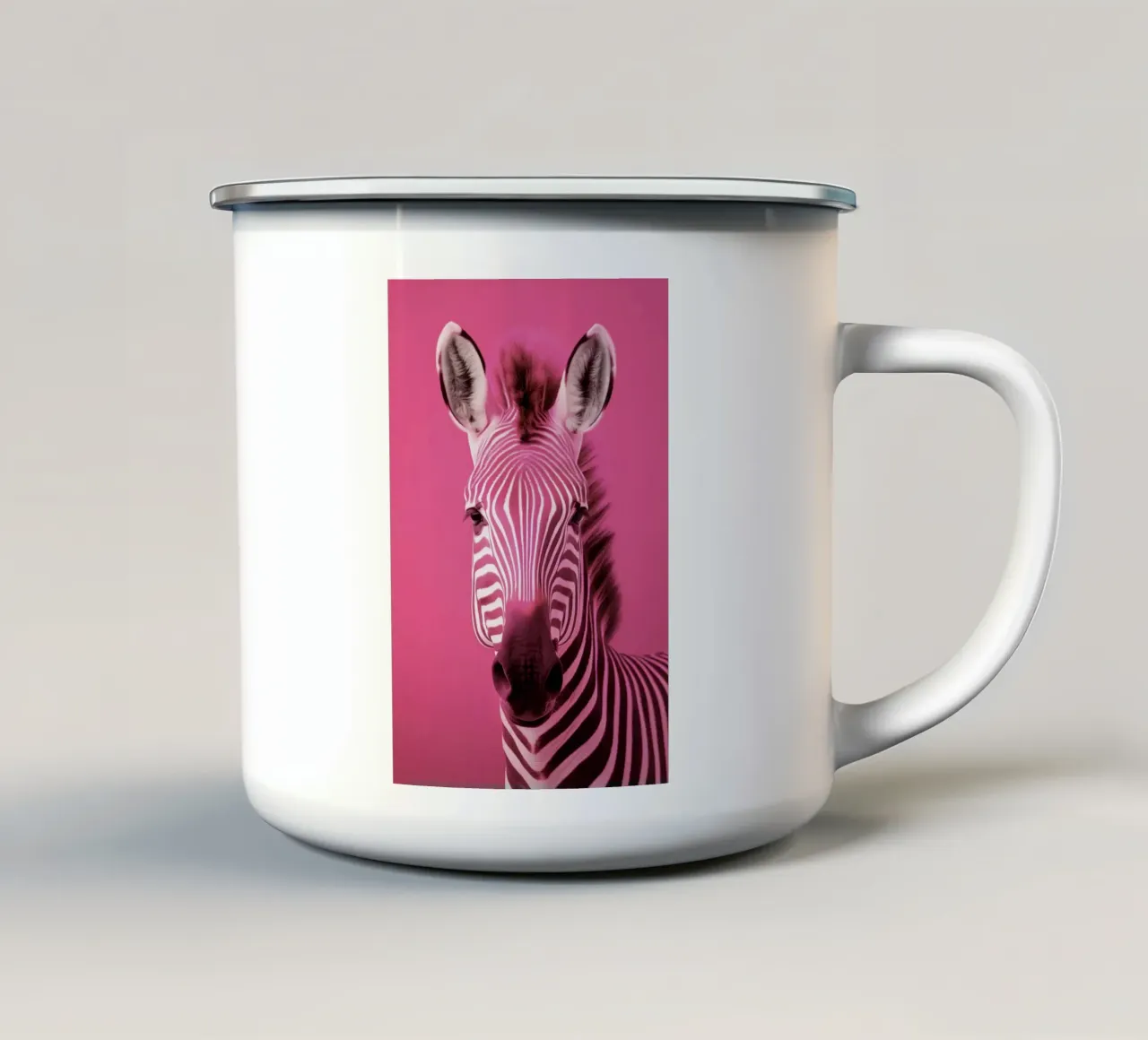 Zebrafries Emaille Tasse von Imagine
