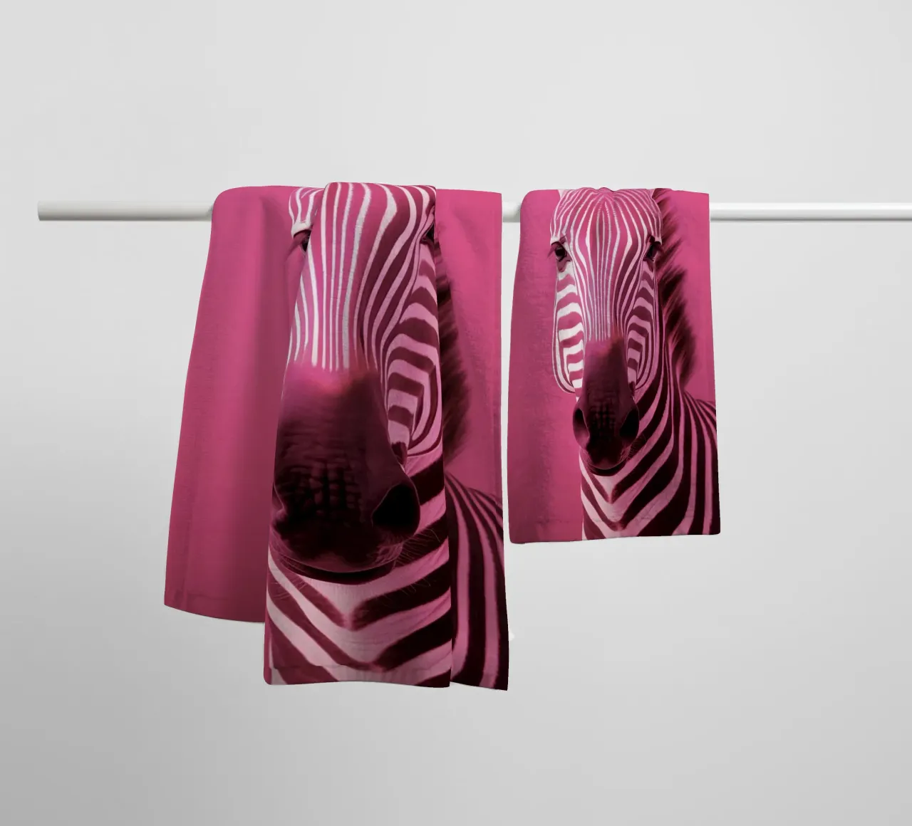 Zebra roze asciugamano da bagno da Imagine