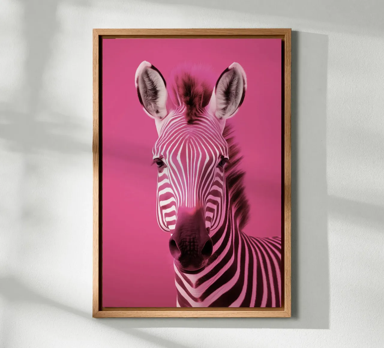 Zebra roze alluminio dibond da Imagine